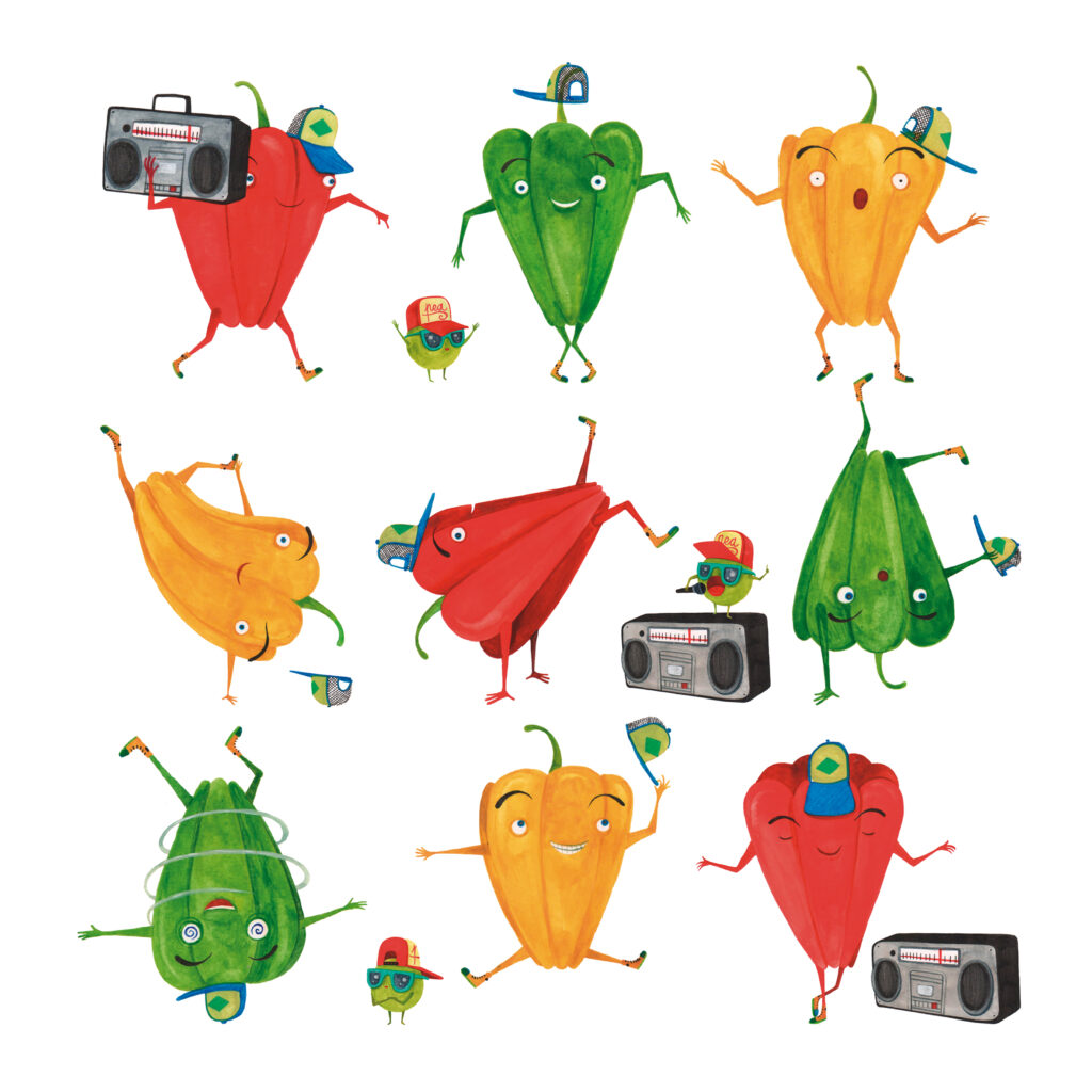 LA REBELION DE LAS VERDURAS PIMIENTO