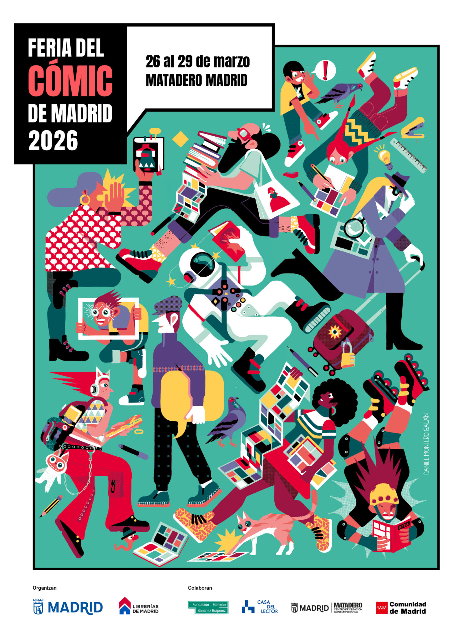 CARTEL DANIEL MONTERO GALAN FERIA DEL COMIC DE MADRID